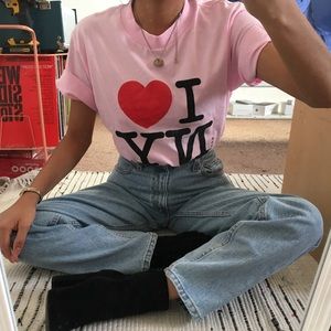 I Love New York Pink T Shirt